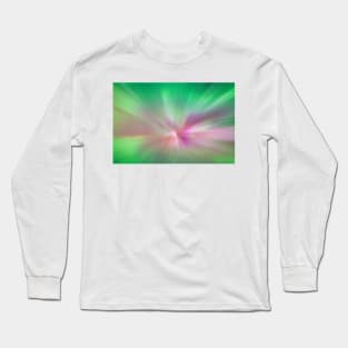 Northern lights corona above in the sky Long Sleeve T-Shirt